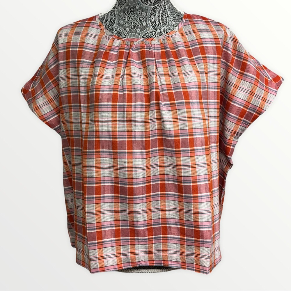 Madewell Plaid Short Sleeve Shirt S ($69 Value)